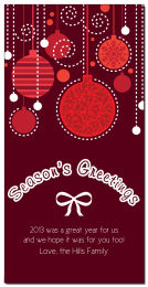 Christmas Seasonal Ornament Greetings Card 4